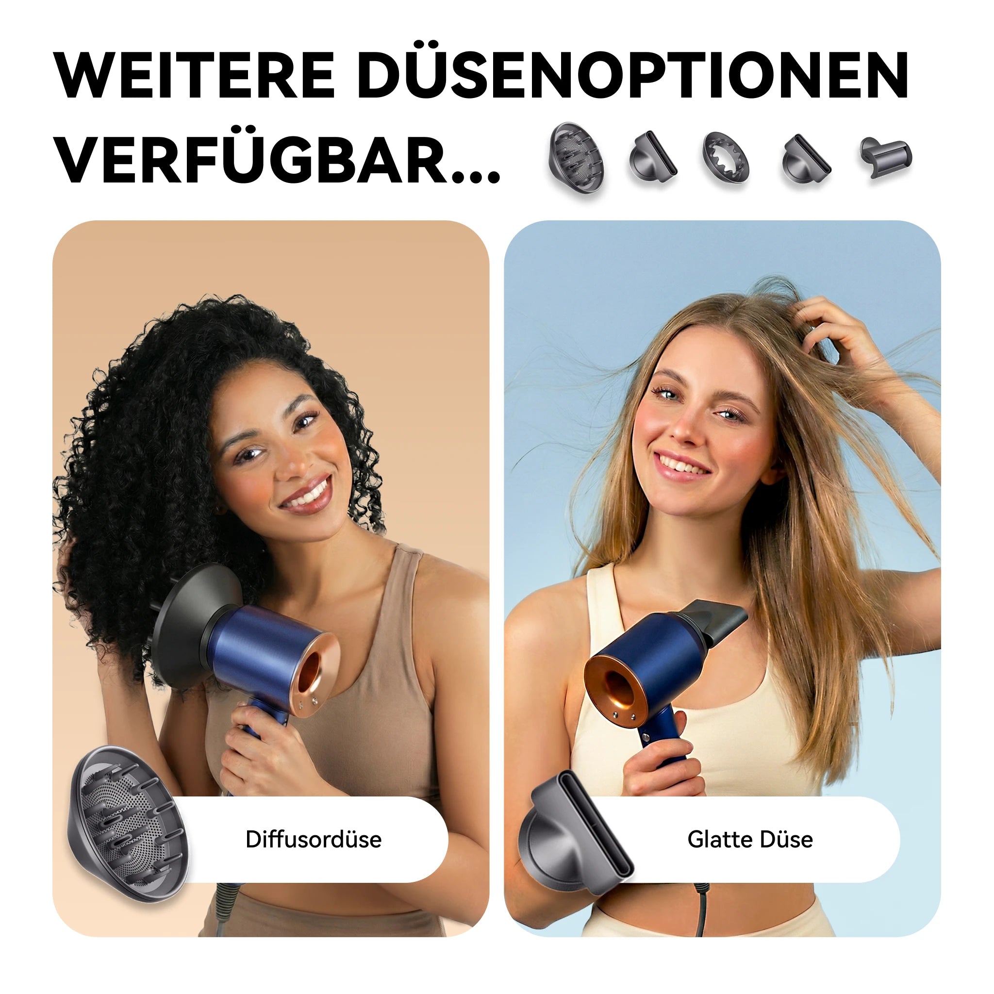 5-in-1 Hochgeschwindigkeits-Haartrockner